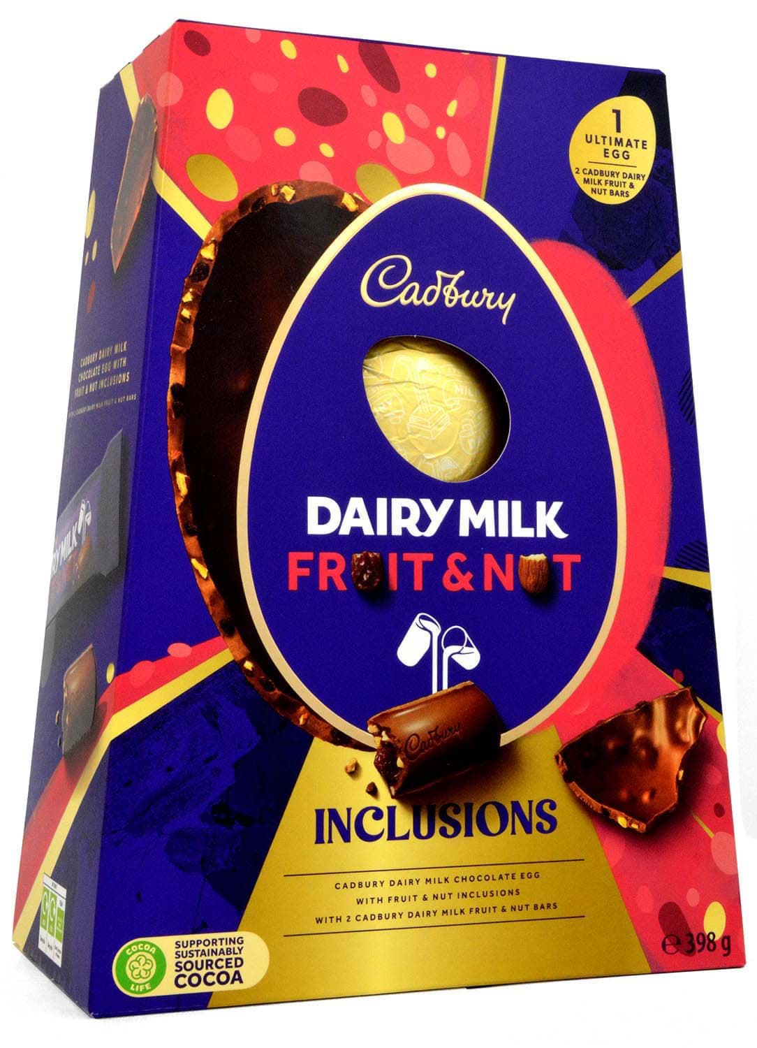 Cadbury Fruit & Nut Inclusions Egg 398g